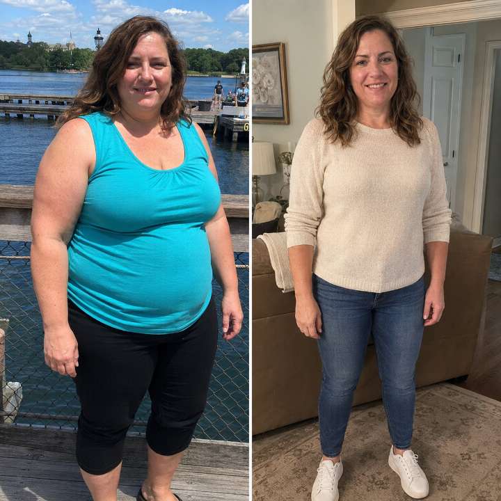 Nova Health and Wellness patient before and after