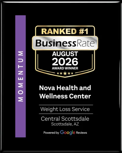 Ranked #1 on BusinessRate, August 2026 award winner, Weight Loss Service, Central Scottsdale